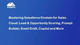 Salesforce Einstein AI Features  Lead amp Opportunity Scoring Copilot Prompt Builder Email Draft [upl. by Raval]