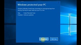 How to Disable Warning Message quotWindows Protected Your PCquot on Windows 10 [upl. by Armalda236]