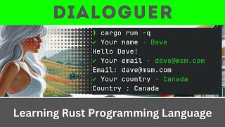 Dialoguer  Rust Language [upl. by Ihteerp]