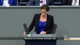 AfD  Mariana HarderKühnel quotDie Abgabenlast ist für Familien erdrückendquot [upl. by Urial674]