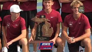 2024 MHSAA Division 4 Boys Tennis Finals [upl. by Mckinney]