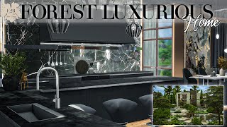 FOREST LUXURIOUS HOME  Sims 4 CC Speed Build  DOWNLOAD LINK TRAYCCCC LINKS [upl. by Teemus516]