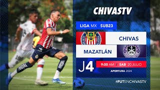 Chivas vs Mazatlán FC  Sub 23  Jornada 4 Apertura 2024  Liga MX Presentado por MG [upl. by Latsryk]