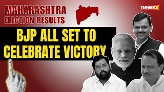 Maharashtra Election Results BJP All Set to Celebrate Victory in Maharashtra  NewsX [upl. by Daniels]