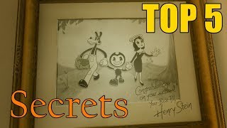 TOP 5 Secrets and Easter Eggs in BATIM CHAPTER 5  Bendy and the Ink Machine SECRETS [upl. by Sivad]