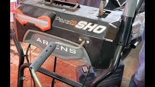 ARIENS DELUXE 28 SHO Snowblower how to do PreSeason Maintenance [upl. by Aizan283]