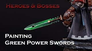 Painttech 22  Painting Green Power Swords [upl. by Devondra]