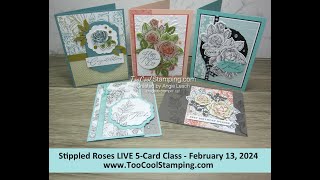 Stippled Roses LIVE Class Replay [upl. by Noraj]