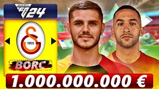 1 MİLYAR EURO BORÇLA GALATASARAY REBUILD  EA FC 24 KARİYER MODU [upl. by Fife113]