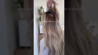 genius weft hair extensions installed [upl. by Onitselec907]