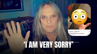 Sebastian Bach Apologizes After Concerning Social Media Posts [upl. by Aikehs10]