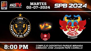 PANTERAS VS DIABLOS Martes 2 de julio 2024 SPB EN VIVO [upl. by Wera713]