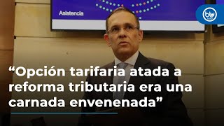 Efraín Cepeda “Opción tarifaria atada a reforma tributaria era una carnada envenenada” [upl. by Scharaga]