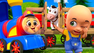 My Choo Choo Train Song New Compilation  Piggy On the Railway Line  Nursery Rhymes and Kids Songs [upl. by Ellered604]