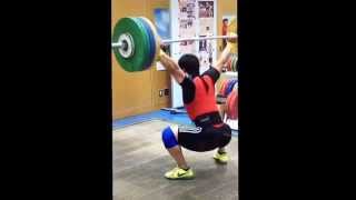 Toshiki Yamamoto power snatch 140 [upl. by Delisle]