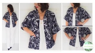 How I Sewed my Kimono Style Jacket [upl. by Benisch]