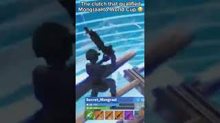 The clutch that won Mongraal a spot in World Cup finals😳 [upl. by Nageem354]