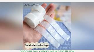 100pcsRoll Transparent Dots Glue Removable Double Sided Tape Adhesive for Paste Scrapbook Journal P [upl. by Adnanref]