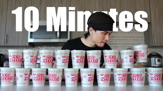 10min Cup Noodle Challenge [upl. by Delphinia]