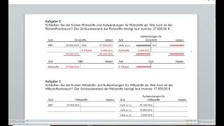 Buchen auf Erfolgskonten aufwandsorientiert Inventurmethode von Prüfungstrainer24 IKSTK2042 [upl. by Haelat]