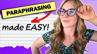 PARAPHRASING The Basic Steps Tips amp Tricks [upl. by Enylorac599]