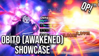 Obito Evolved Showcase  Anime Vanguards [upl. by Albrecht157]