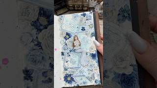 ASMR journal pastel blue🦋🩵🫐asmr journaling journal scrapbooking fyp diy journalwithme [upl. by Radman]