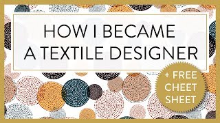 TEXTILE DESIGNER P HOW I BECAME A TEXTILE DESIGNER [upl. by Haven]