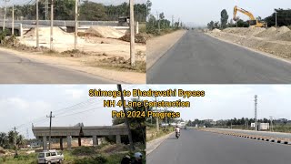 Shimoga to Bhadravathi NH 4 Lane Construction [upl. by Airakaz415]