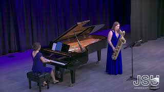 Bottesini Elegy No 1 in D Major for Baritone Saxophone and Piano [upl. by Aurthur]