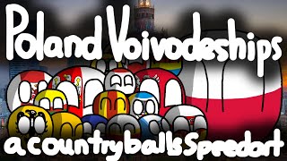 Countryballs Speedart  Poland VoivodeshipsProvinces [upl. by Nnairol]