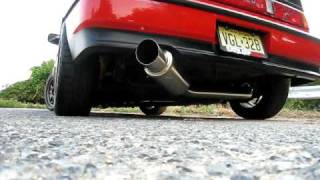 Crx B18c5 with invidia exhaust [upl. by Niarbo]