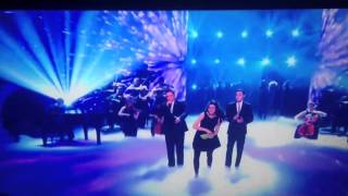 Richard and Adam Britains Got Talent 2013 Final Woman Throws Eggs [upl. by Lamej]