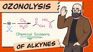 Ozonolysis of Alkynes  Chemical Scissors [upl. by Ahsakal]