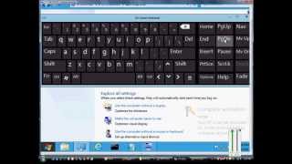 How to turn on the on screen keyboard in Windows Server 2012 [upl. by Ahseenak]