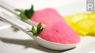 Molecular Gastronomy  Strawberry Foam Recipe [upl. by Notsgnik]