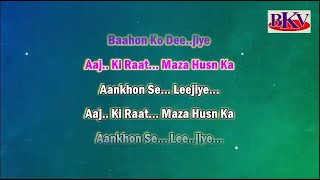 Aaj Ki Raat  KARAOKE  Stree 2 2024  Tamannaah Bhatia [upl. by Atilrep]