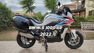 2022 BMW S1000XR Triple Black Carbon M Akrapovic exhaust sound [upl. by Ahsienauq]