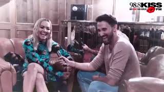 RITA ORA funny moment with ED SHEERAN amp CHRIS BROWN [upl. by Tecil]