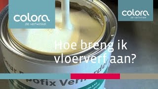 Hoe breng ik vloerverf aan [upl. by Franz]