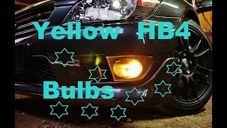 Project Altezza  change to new yellow HB4  9006 bulbs [upl. by Esta86]