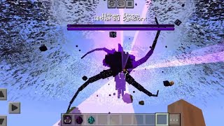 I SPAWNED CRACKERS WITHER STORM IN MINECRAFT PE [upl. by Masao]