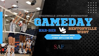 2023 HarBer High School Volleyball  HarBer vs Bentonville West [upl. by Heid588]