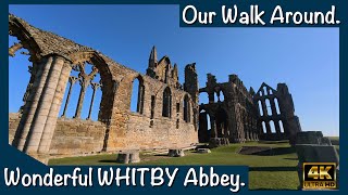 Wonderful WHITBY ABBEY Our Amazing Walk Around [upl. by Ahsauqal]