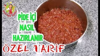 2 Kişilik Pide İç Harcı Nasıl Yapılır Lahmacun İçi Nasıl hazırlanır [upl. by Nogras521]