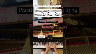 Bach 🎹 Beat Practicing “Prelude 3 in C major” with Metronome…Challenging…Improvement 🤔🙏 [upl. by Magel829]