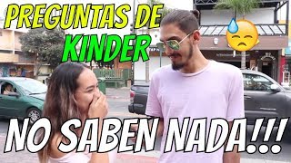 Preguntas de Kinder l No Saben Nada l Preguntas De Cultura General Ep30 [upl. by Ociral]