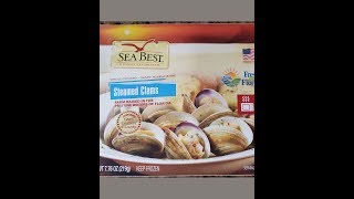 Seabest Family Favorites Frozen Steamed Clams Review  YUM  Beer Mukbang [upl. by Novad]