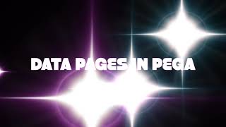 Learn Pega Data Pages pega Pegadev pegahelp [upl. by Aser]