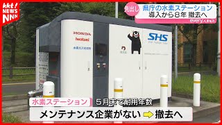 熊本県庁の水素ステーション撤去へ 設置8年一般開放せず実証実験の公用車が月に2～3回使用 [upl. by Aij]